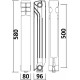 Радиатор алюминиевый GALLARDO ALPOWER 500/96