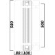 Радиатор биметаллический QUEEN THERM 500/100 UNIVERSAL