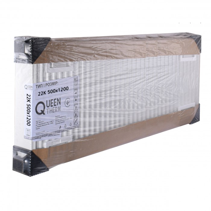 Сталевий радіатор QUEEN THERM 22Т 500х1200 бічне підключення
