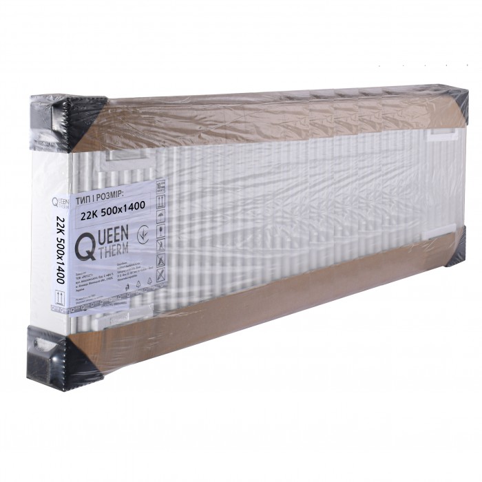Сталевий радіатор QUEEN THERM 22Т 500х1400 бічне підключення