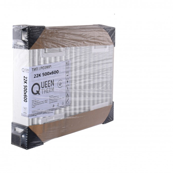 Сталевий радіатор QUEEN THERM 22Т 500х600 бічне підключення