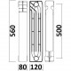 Радіатор біметалічний двотрубний QUEEN THERM 500/120