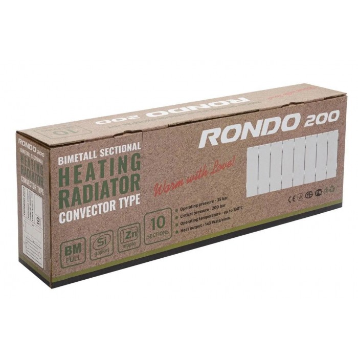 Радиатор биметаллический RONDO 200/120