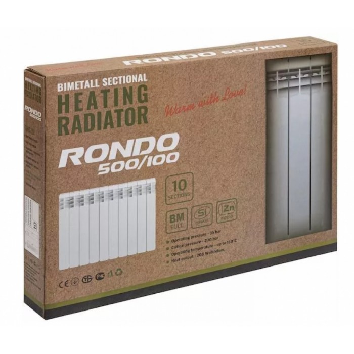 Радиатор биметаллический RONDO 500/100