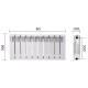 Радиатор биметаллический Thermo Alliance Bi-Ferrum 300/100