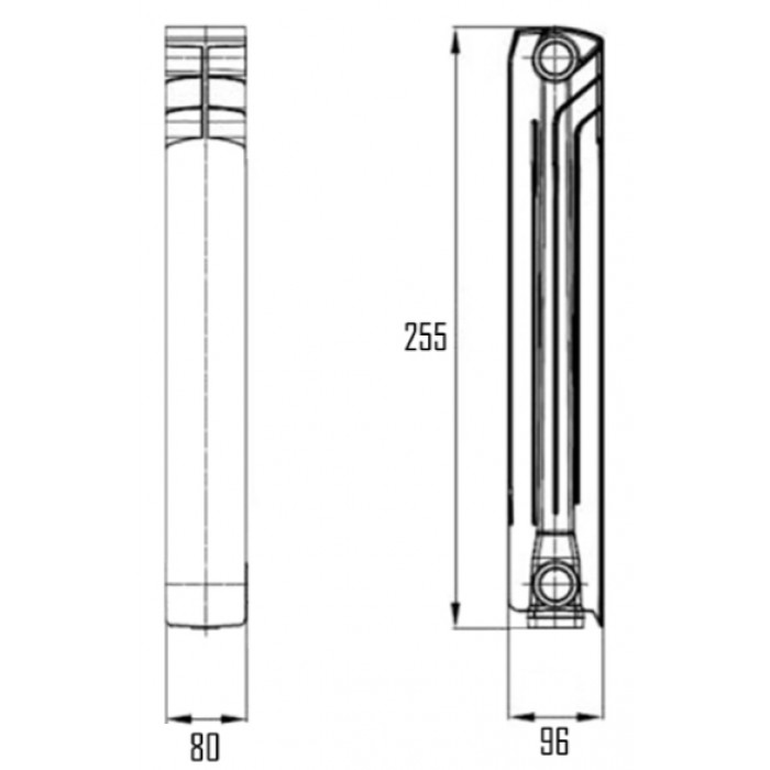 Радіатор біметалічний Thermo Alliance Bi-Ferrum 200/96 Радіатор біметалічний Thermo Alliance Bi-Ferrum 200/96