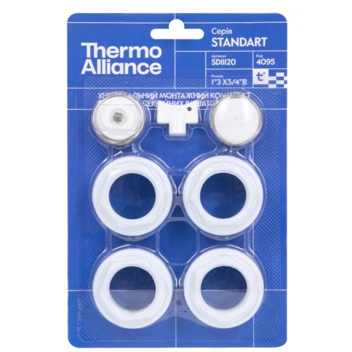 Комплект футорок для радіатора Thermo Alliance Standart SD11120 1х3/4"