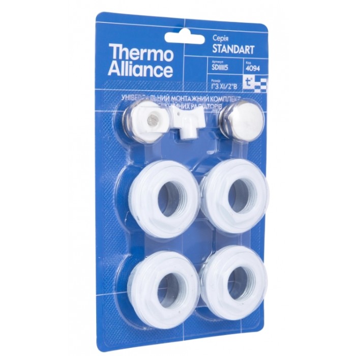 Комплект футорок для радиатора Thermo Alliance Standart SD11115 1х1/2" Комплект футорок для радиатора Thermo Alliance Standart SD11115 1х1/2"