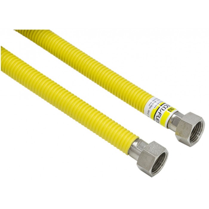 Гофрированный шланг для газа Eco-Flex Газ Супер 1/2" 50 см гайка-гайка