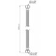 Шланг антикоррозия SD Forte NYLON 1/2"x1/2" ВВ 20см SF391W20