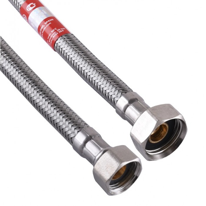 Шланг нержавійка TUCAI 3/8"x1/2" ВВ 0,2 м TAQ HG-3812-200