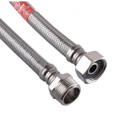 Шланг нержавейка TUCAI 1/2"x1/2" ВН 0,2м TAQ MG-1212-200