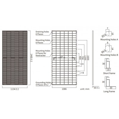 Сонячний двосторонній модуль JA Solar JAM72D42 LB 640W