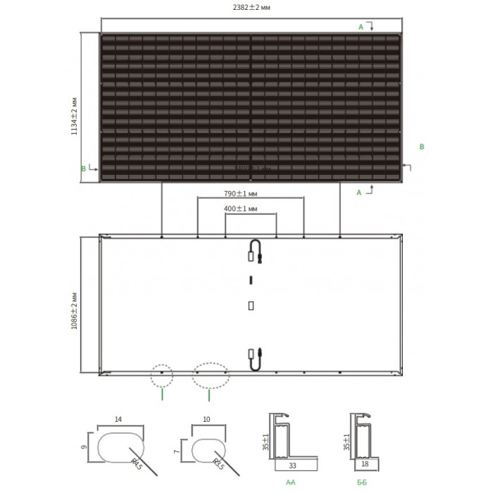 Солнечный двухсторонний модуль Jinko Solar JKM-635N-66HL4M-BDV Солнечный двухсторонний модуль Jinko Solar JKM-635N-66HL4M-BDV