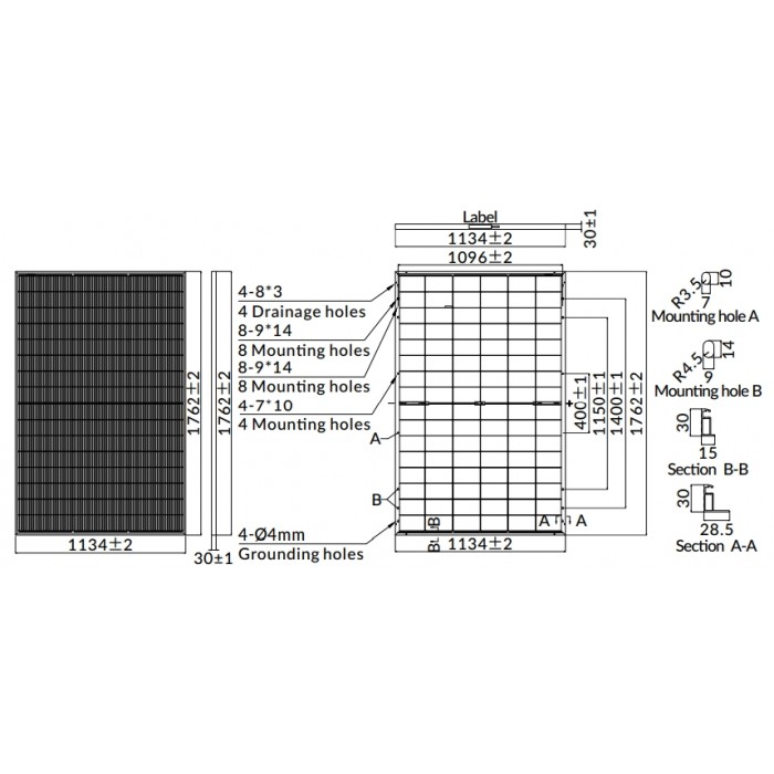 Двухсторонний солнечный модуль Luxen LNDX-450ND (bifacial full black) Двухсторонний солнечный модуль Luxen LNDX-450ND (bifacial full black)