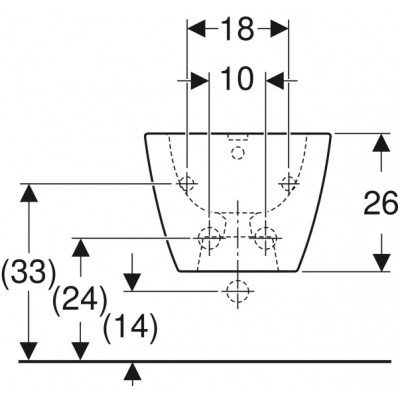 Биде подвесное Geberit Smyle Square 500.209.01.1