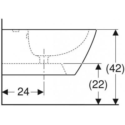 Биде подвесное Geberit Smyle Square 500.209.01.1