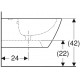 Биде подвесное Geberit Smyle Square 500.209.01.1