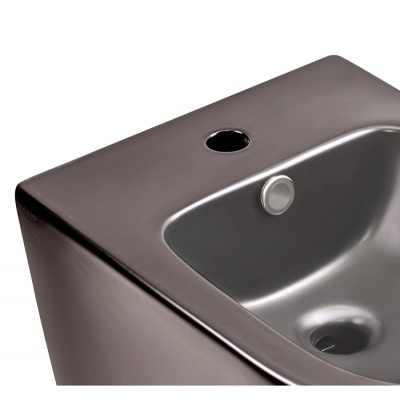 Биде подвесное Qtap Scorpio Matt Black QT1455053FMB