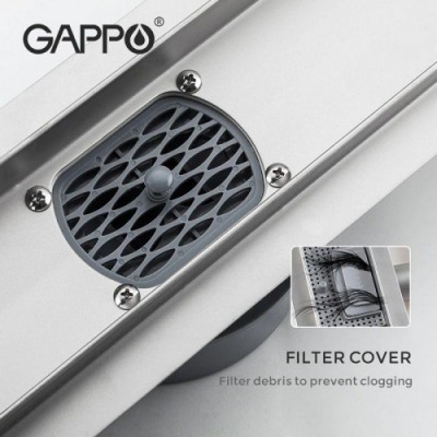 Трап под плитку GAPPO 83007-4 300 мм