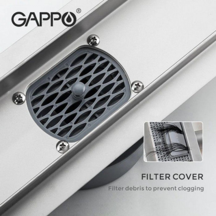 Трап під плитку GAPPO 83007-4 300 мм