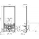 Инсталляция для биде AlcaPlast A105/1120
