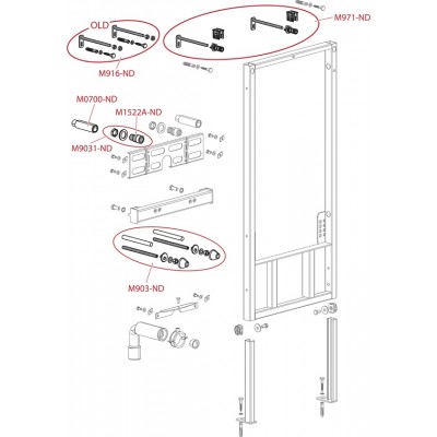 Инсталляция для биде AlcaPlast A105/1120