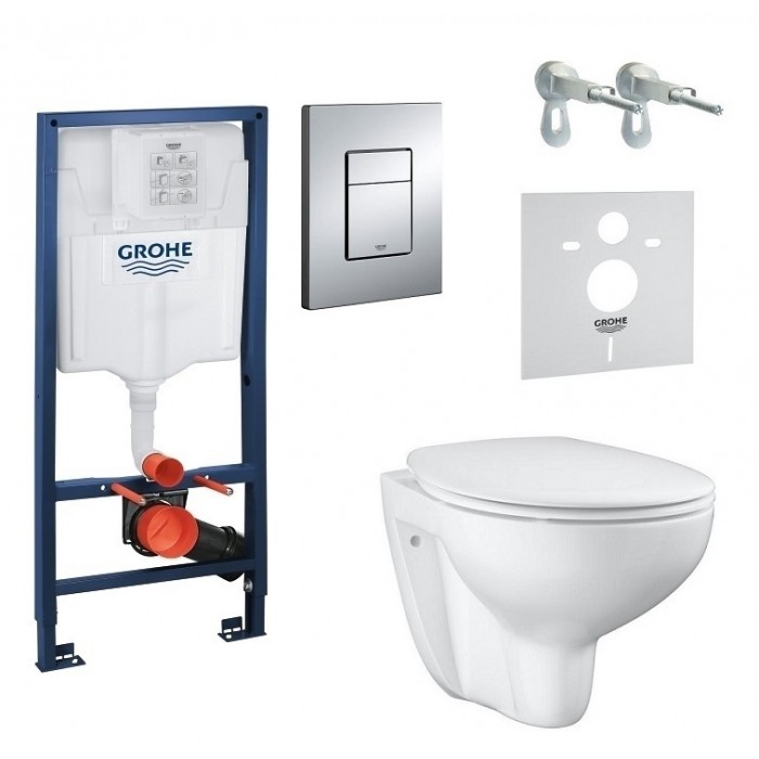 Комплект інсталяція + унітаз GROHE Bau Ceramic 5 в 1 (39586000) Комплект інсталяція + унітаз GROHE Bau Ceramic 5 в 1 (39586000)