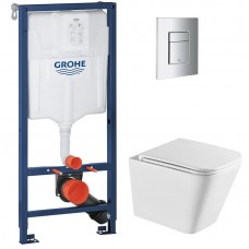 Комплект Grohe Set Унитаз QUADRO-0301-T3 + Инсталляция 38536001 + панель 38732000