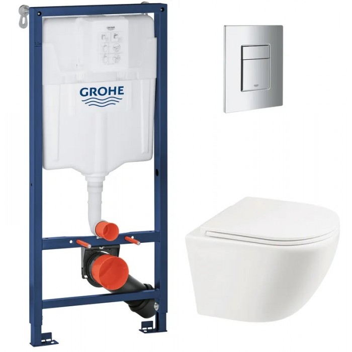 Комплект Grohe Set Унітаз ELLIPSE-0301-T3 + Інсталяція 38536001 + панель 38732000