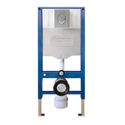 Инсталляция для унитаза Koer KT-0503-01 с панелью смыва KT-0606-01 Хром (KR5347)