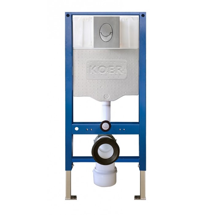Инсталляция для унитаза Koer KT-0503-01 с панелью смыва KT-0606-01 Хром (KR5347)