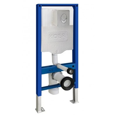 Инсталляция для унитаза Koer KT-0503-01 с панелью смыва KT-0606-01 Хром (KR5347)