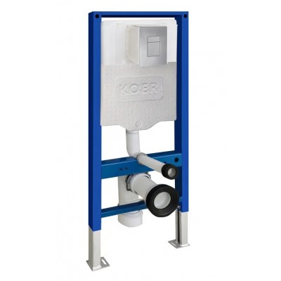 Инсталляция для унитаза Koer KT-0504-01 с панелью смыва KT-0607-01 Хром (KR5348)