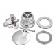 Донный клапан для раковины Koer PW-01-01 Click-Clack хром (KR3400) универсальный