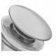 Донный клапан для раковины Koer PW-01-02 Click-Clack нержавеющая сталь (KR3401) универсальный