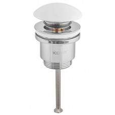 Донный клапан для раковины Koer PW-01-11 Click-Clack белый керамика (KR3405) универсальный