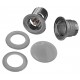 Донний клапан для раковини з переливом Koer PW-03-11 Click-Clack білий кераміка 1 1/4'' (KR3397)