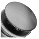 Донный клапан для раковины Koer PW-01-07 Click-Clack графитовый (KR3404) универсальный