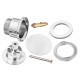 Донный клапан для раковины Koer PW-01-11 Click-Clack белый керамика (KR3405) универсальный