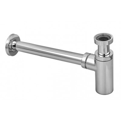 Сифон латунный для умывальника KOER BT-01-01 хром (под донный клапан) 1 1/4'' (KR5246)