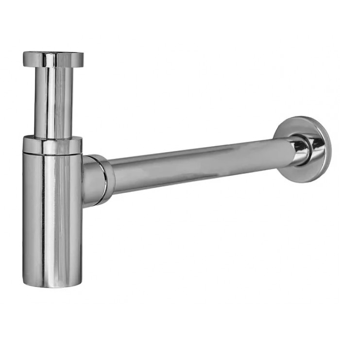 Сифон латунний для умивальника KOER BT-01-01 хром (під донний клапан) 1 1/4'' (KR5246)
