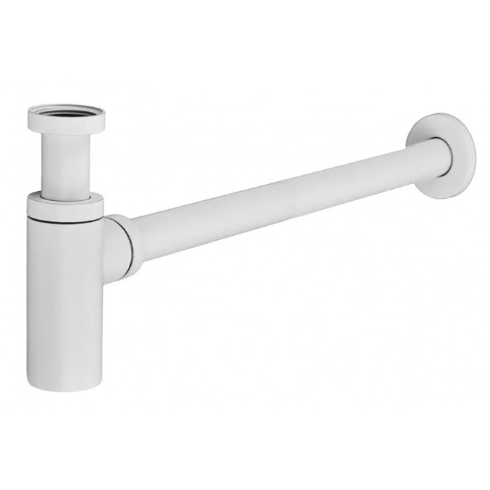 Сифон латунный для умывальника KOER BT-01-03 белый (под донный клапан) 1 1/4'' (KR3409)
