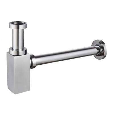 Сифон латунный для умывальника KOER BT-02-01 хром (под донный клапан) 1 1/4'' (KR3411)