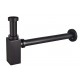 Сифон для умывальника KOER BT-02-05 черный (под донный клапан) 1 1/4'' (KR3412)