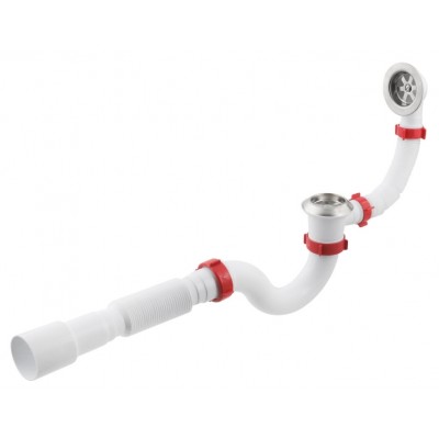 Сифон для ванны PLM 1 1/2" 40x40/50 PM 40 SF 30 01
