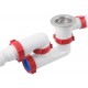 Сифон для ванны PLM 1 1/2" 40x40/50 PM 40 SF 30 02 с ревизией