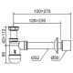 Сифон для раковины колбовый Prevex Basic PR3-B4N35-001 32/50 мм с накидной гайкой
