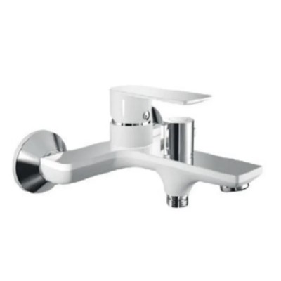 Смеситель для ванны Haiba Alex 009 Euro White/Chrome (HB9568) c душевым гарнитуром