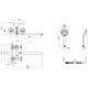 Смеситель для ванны Lidz Lamb 143 c душевым гарнитуром
